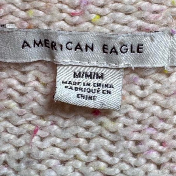 American Eagle Outfitters Pale Pink Sweater with Speckled Effect - Picture 4 of 7